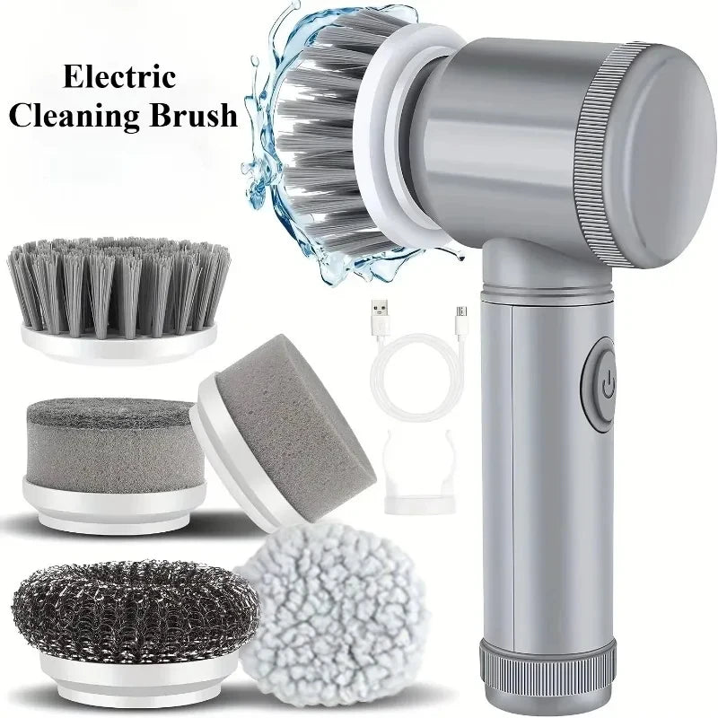 Cordless Electric Spin Scrubber | Powerful Bathroom & Kitchen Cleaning Brush