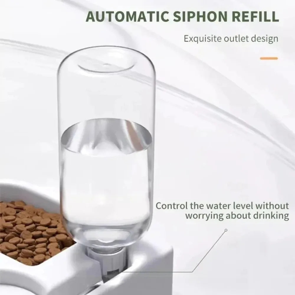 Automatic Double Pet Food & Water Dispenser Bowl for Dogs & Cats