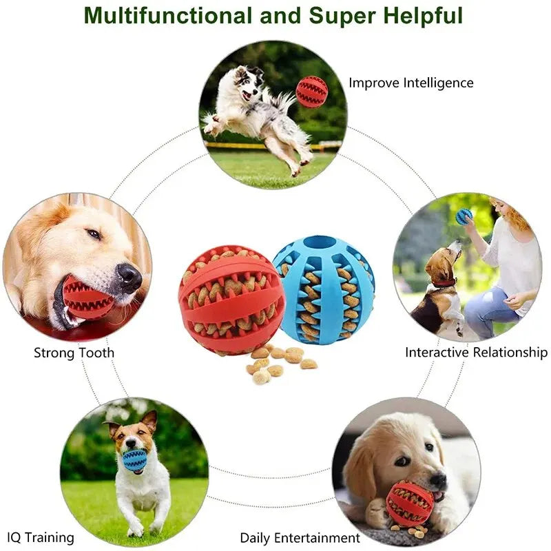Interactive Dog Treat Ball – Slow Feeder & IQ Training Toy