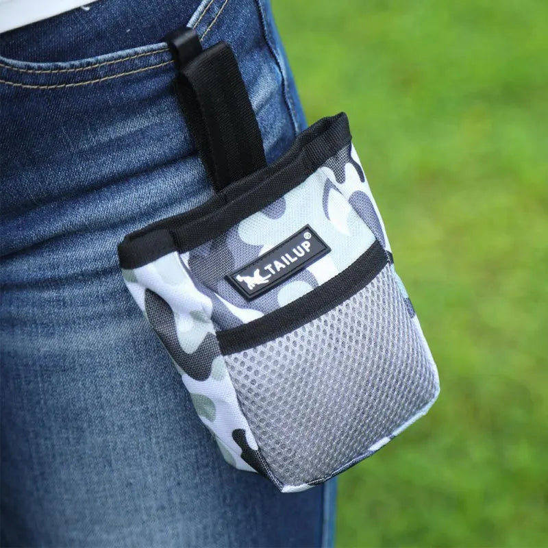 Portable Pet Training Treat Pouch – Dog & Cat Snack Bag with Waist Clip