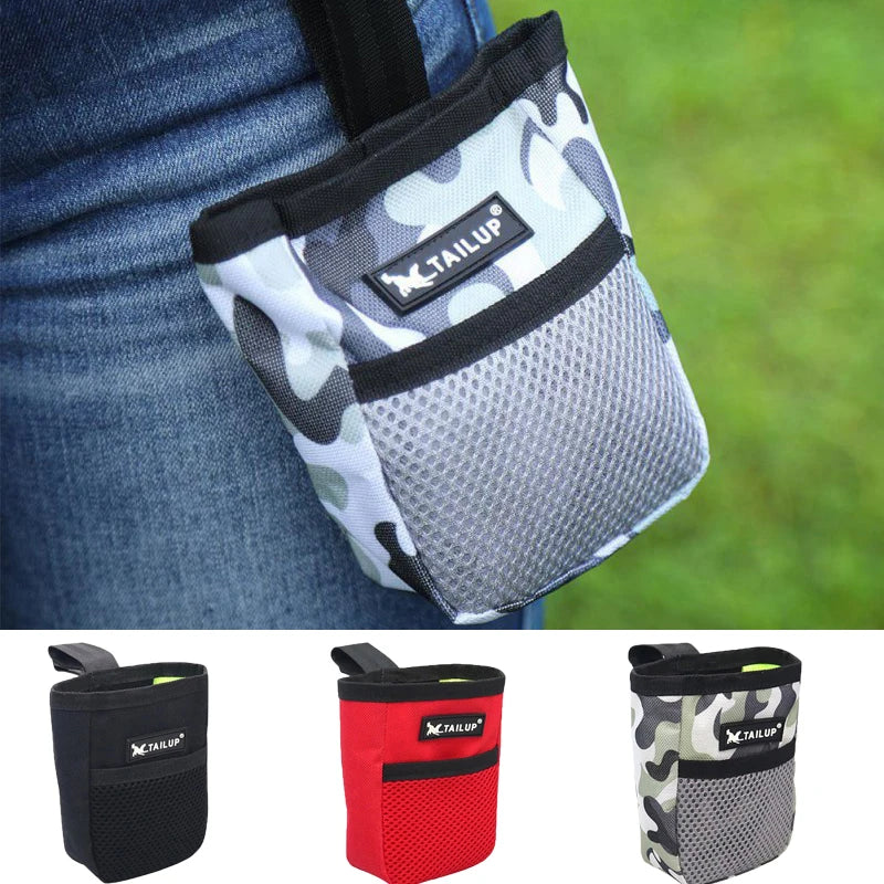 Portable Pet Training Treat Pouch – Dog & Cat Snack Bag with Waist Clip