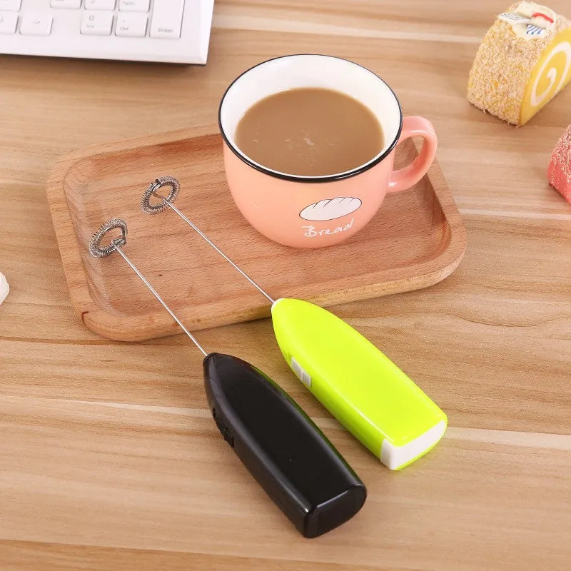 USB Electric Milk Frother & Mini Egg Beater – Handheld Coffee Mixer