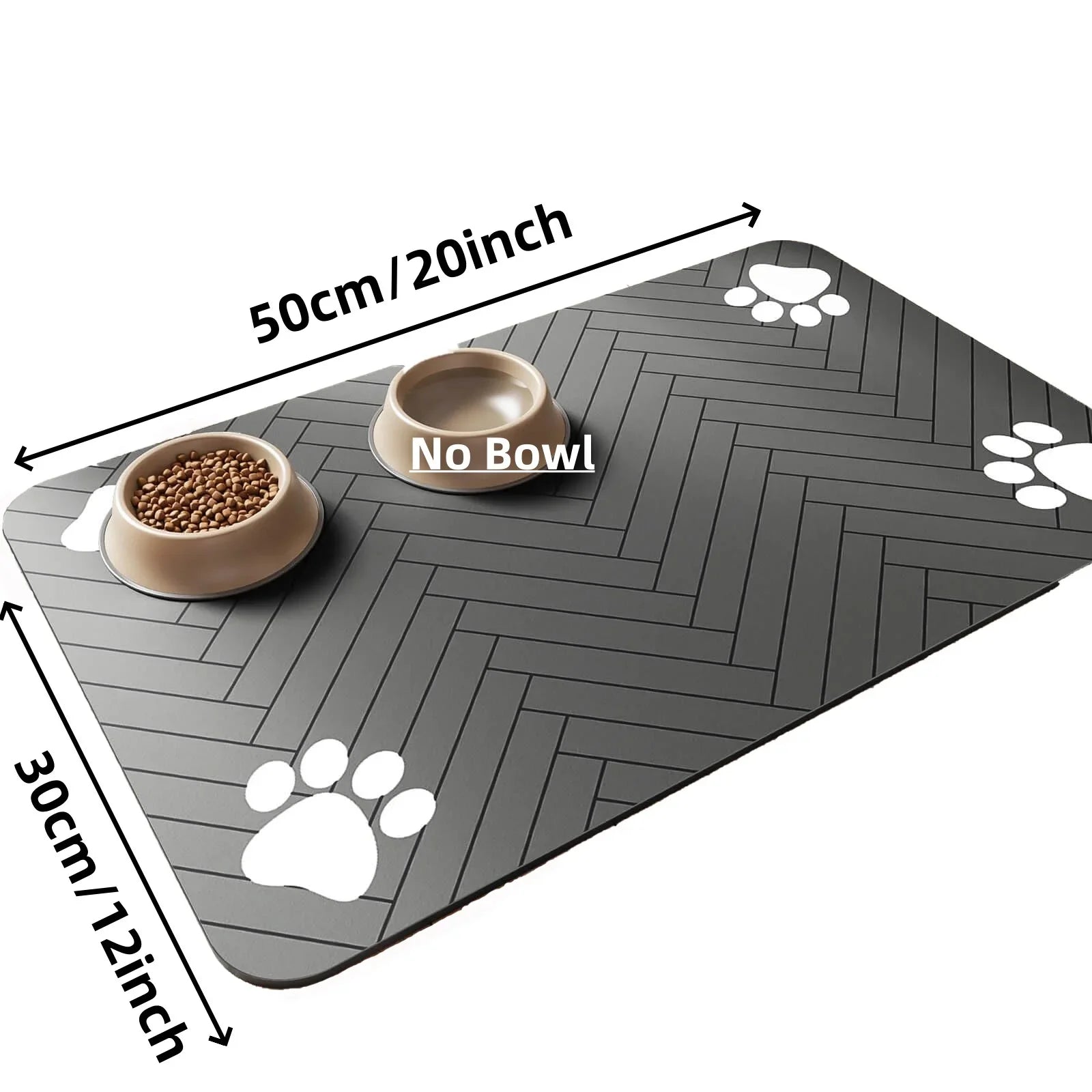 Absorbent Pet Feeding Mat – Waterproof Food & Water Bowl Placemat for Dogs & Cats