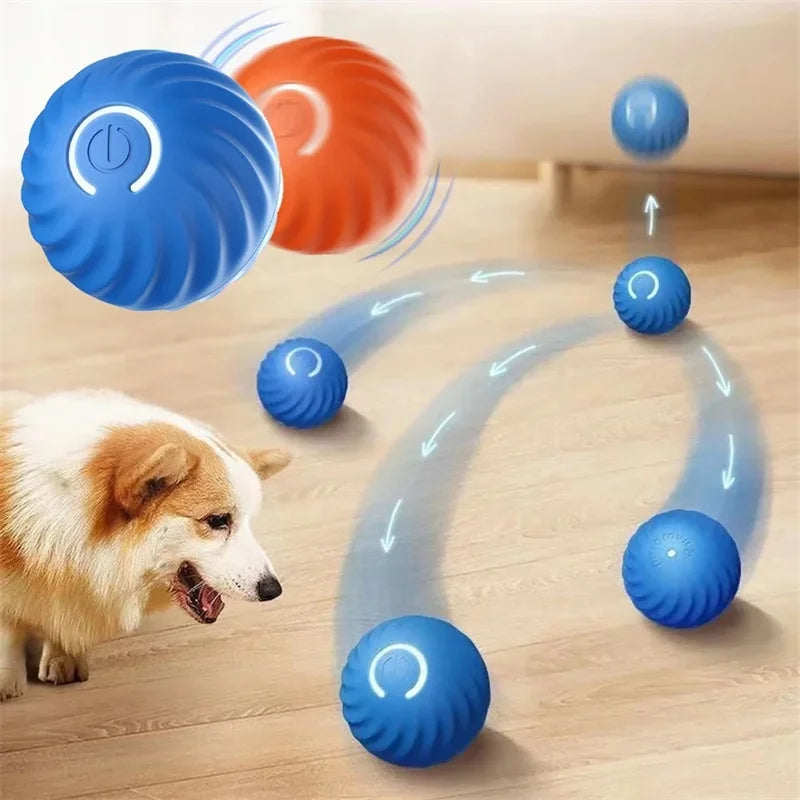 Interactive Automatic Rolling Ball for Dogs & Cats – USB Rechargeable Smart Pet Toy