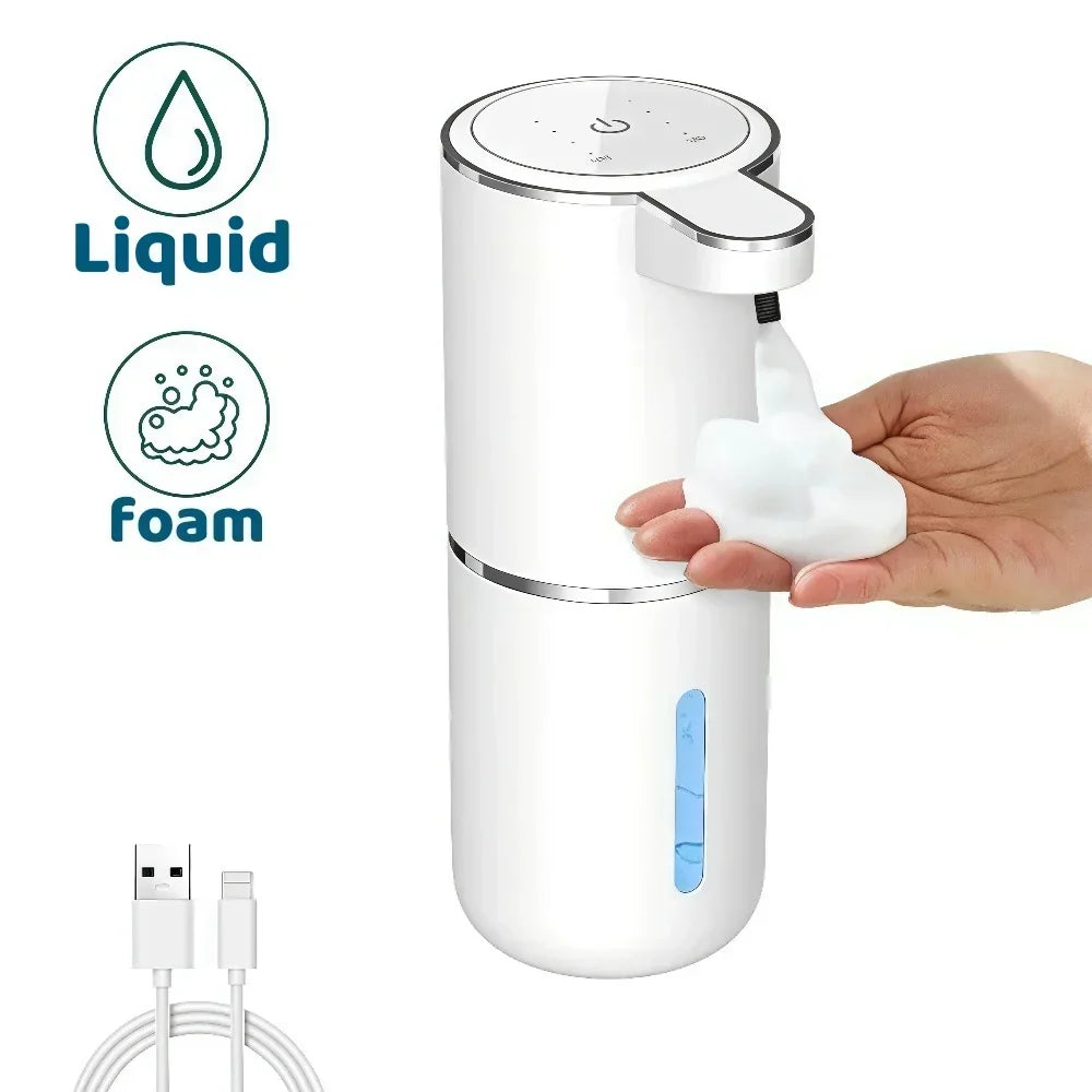 Automatic Touchless Soap & Foam Dispenser – USB Rechargeable Smart Sensor