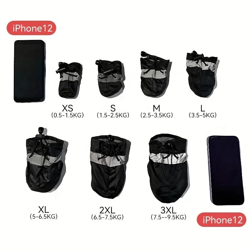 Waterproof Dog Boots – Anti-Slip Protective Paw Shoes (Set of 4)