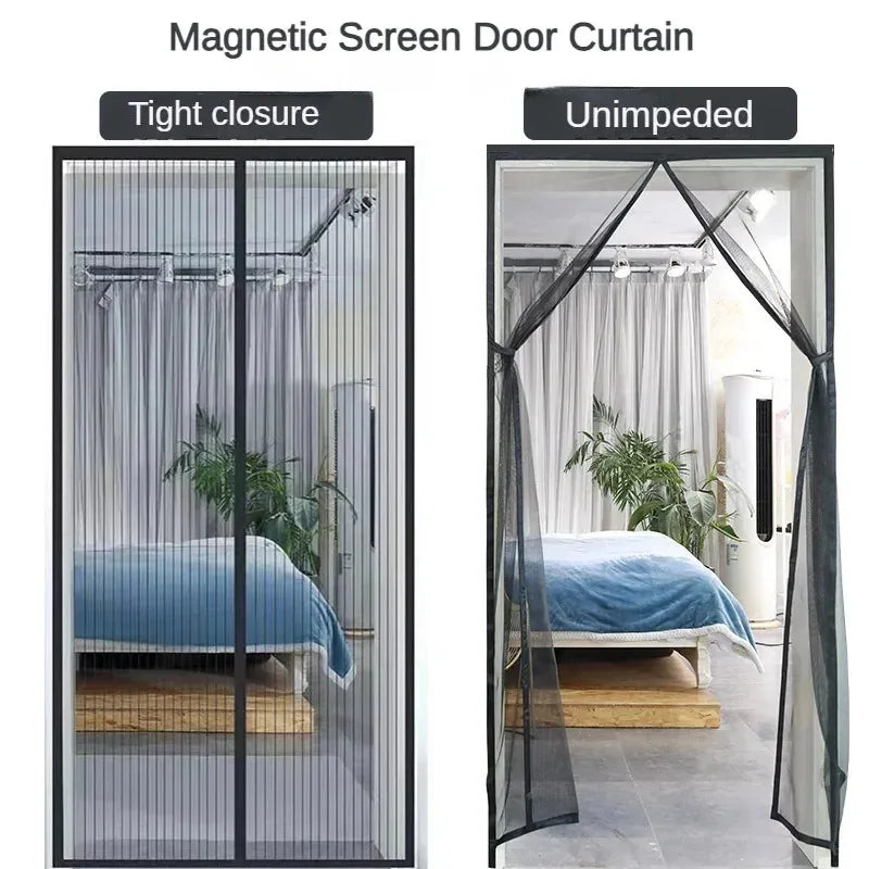 Magnetic Screen Door – Hands-Free Anti-Mosquito Mesh Curtain