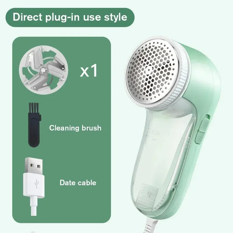 Portable Electric Lint Remover – Rechargeable Fabric Shaver for Clothes & Pet Hair