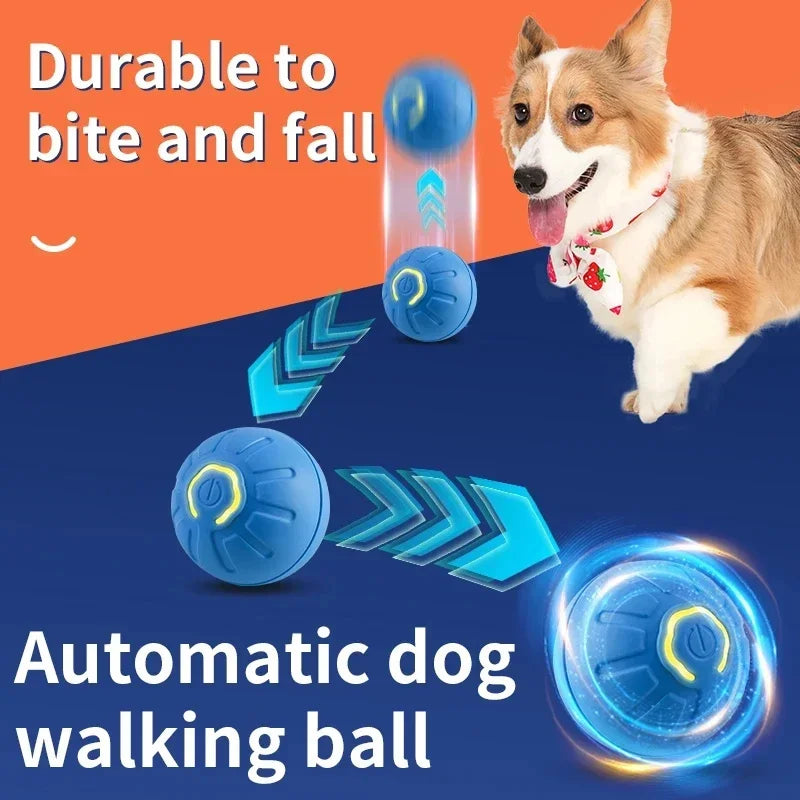 Interactive Automatic Rolling Ball for Dogs & Cats – USB Rechargeable Smart Pet Toy