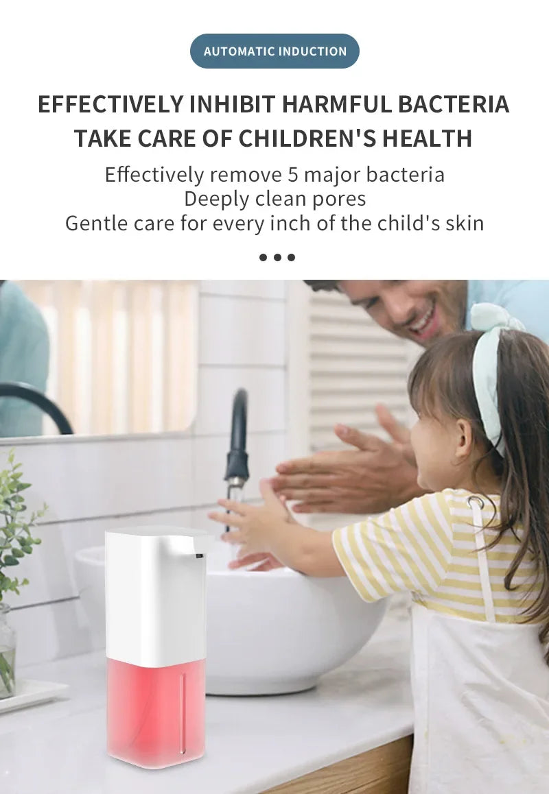 Automatic Touchless Foam Soap Dispenser – USB Rechargeable Smart Hand Soap Dispenser