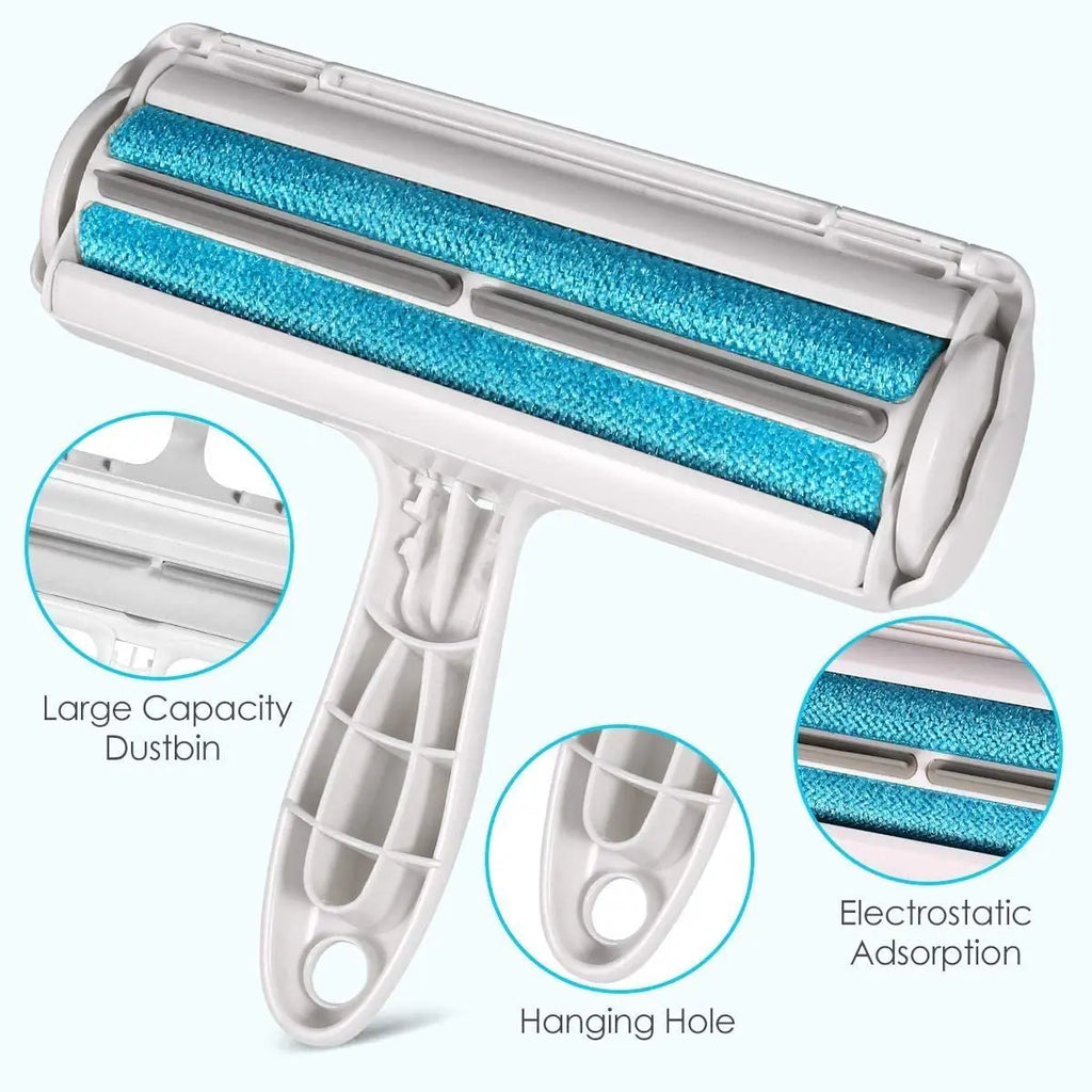 Self-Cleaning Pet Hair Remover Roller for Dogs & Cats | Reusable Lint & Fur Cleaner