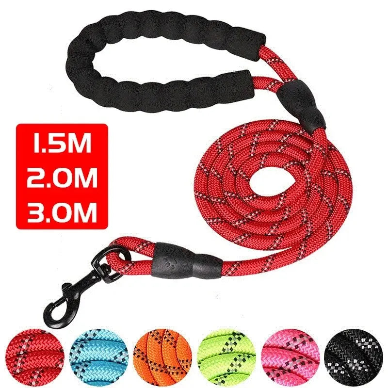 Reflective Dog Leash with Comfortable Padded Handle – Heavy Duty Training Lead