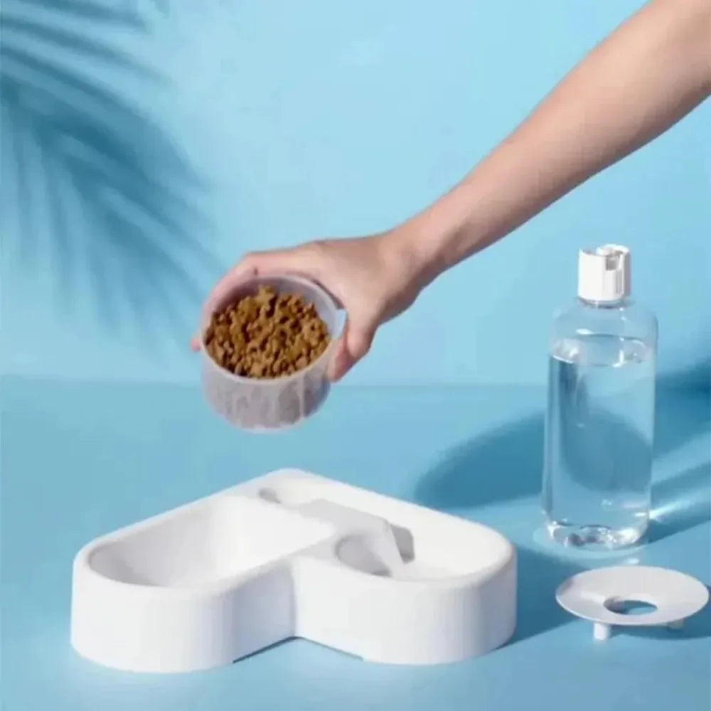 Automatic Double Pet Food & Water Dispenser Bowl for Dogs & Cats