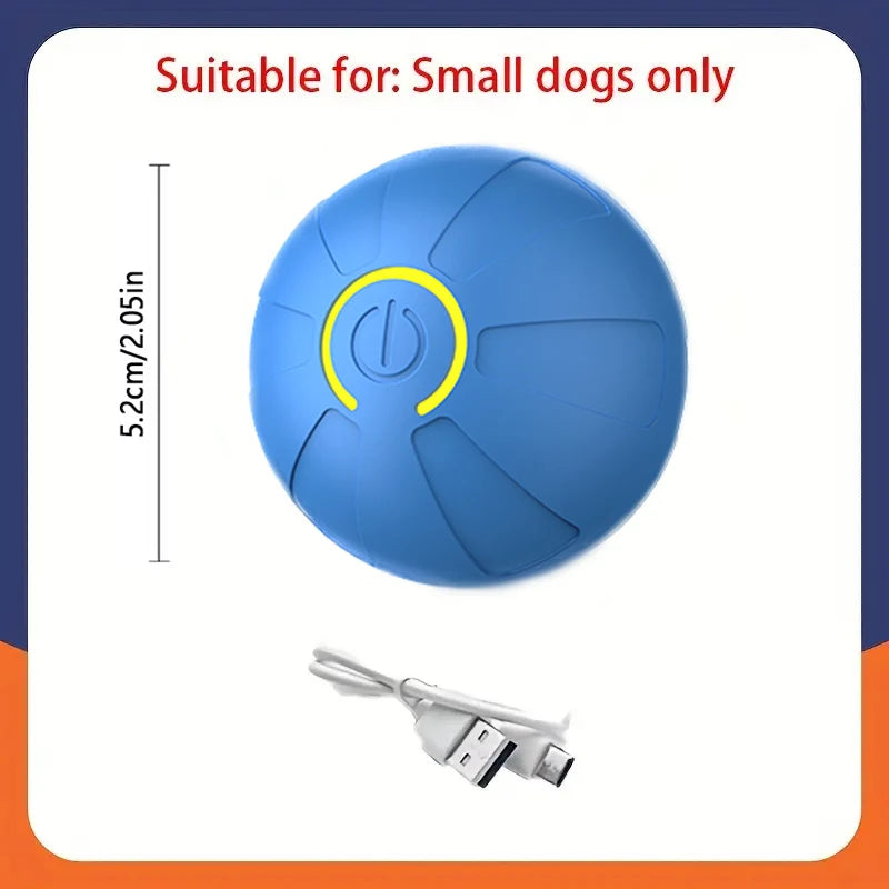 Interactive Automatic Rolling Ball for Dogs & Cats – USB Rechargeable Smart Pet Toy