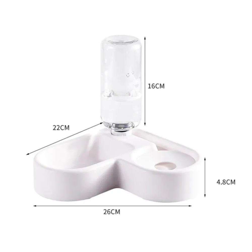 Automatic Double Pet Food & Water Dispenser Bowl for Dogs & Cats